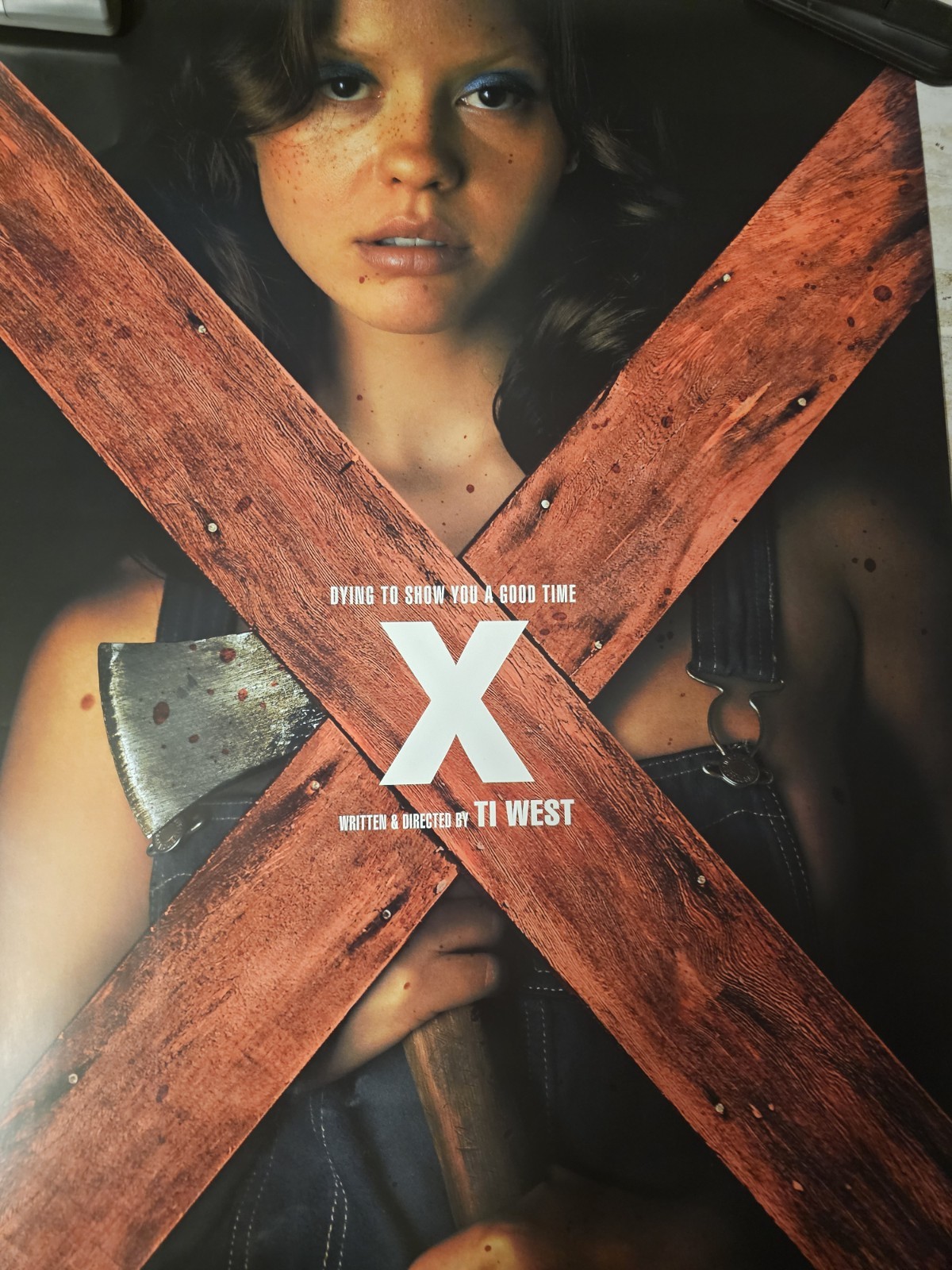 "X" Original D/S 27x40 Theater Movie Poster Mia Goth Jenna Ortega Brittany Snow