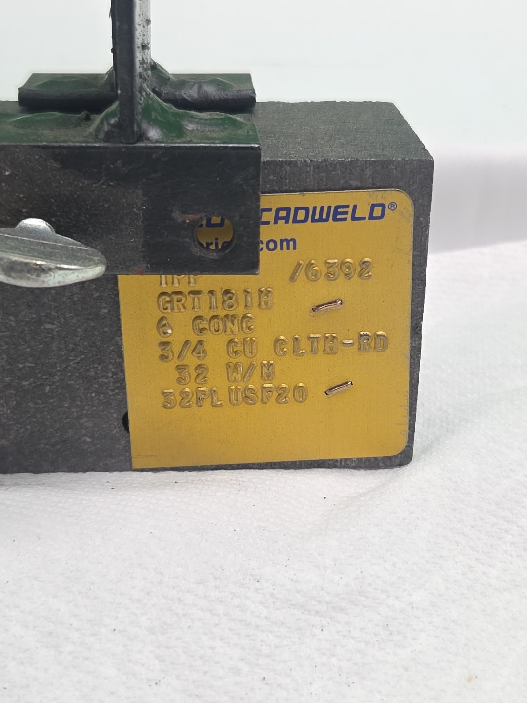 Cadweld Erico GRT 181 H Graphite Mold Wire Weld Material New No Box W/handle