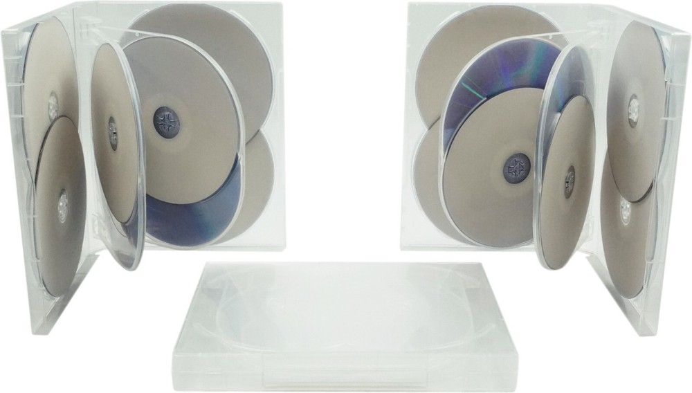 (1) 8 Disc Capacity DVD Boxes Cases Multi Box Set Replacements 22mm #DV8R22CLWT