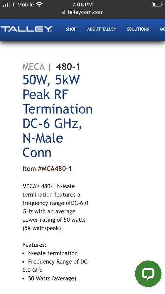 MECA 480-1/R Dummy Load