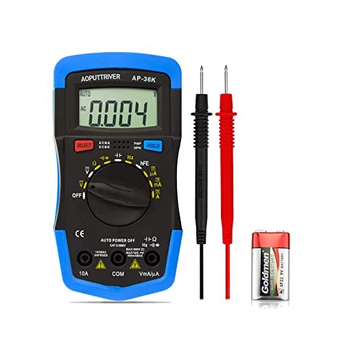 Multimeter Tester TRMS 4000 Counts Digital Multimeter with DC AC Voltmeter and