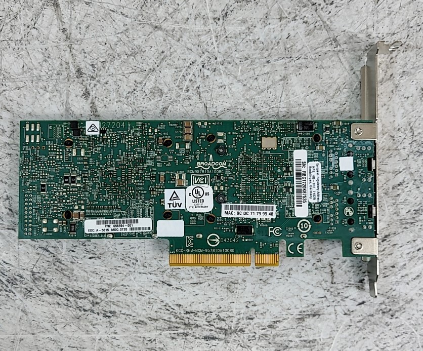 HP HSTNS-BN98 656594-001 Dual-Port 10Gb Network Adapter