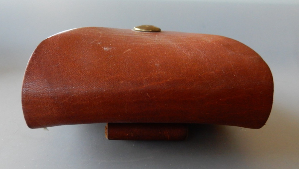 Sturdy Leather handcuff Holster Belt Pouch EUC