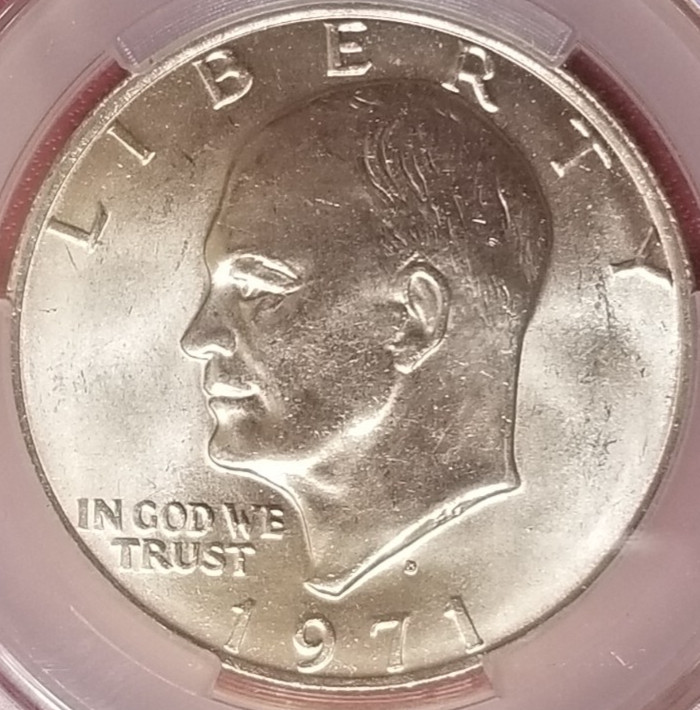 CAC MS-65! 1971-D IKE EISENHOWER DOLLAR