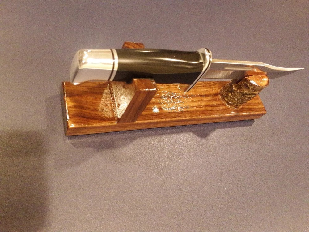 Black Walnut knife Display Stands (2 Stands)