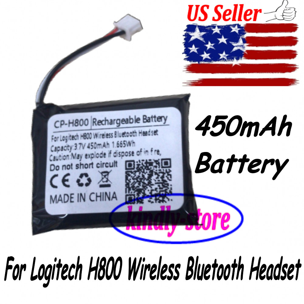 US Seller 450mAh Replace Battery For Logitech H800 Wireless Bluetooth Headset