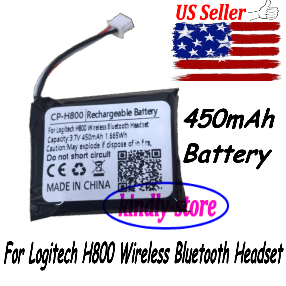 US Seller 450mAh Replace Battery For Logitech H800 Wireless Bluetooth Headset