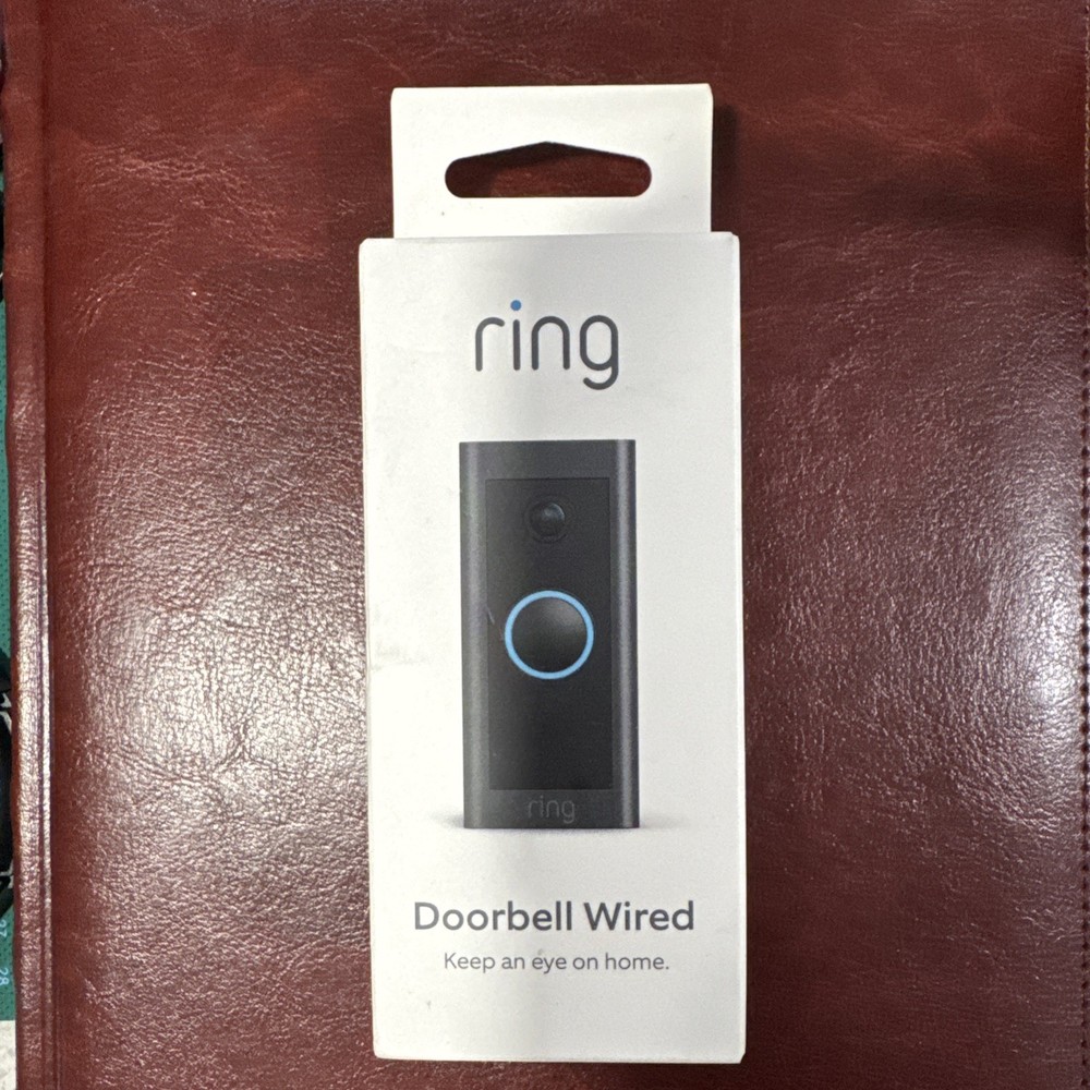 Ring Video Camera Doorbell Black Wired