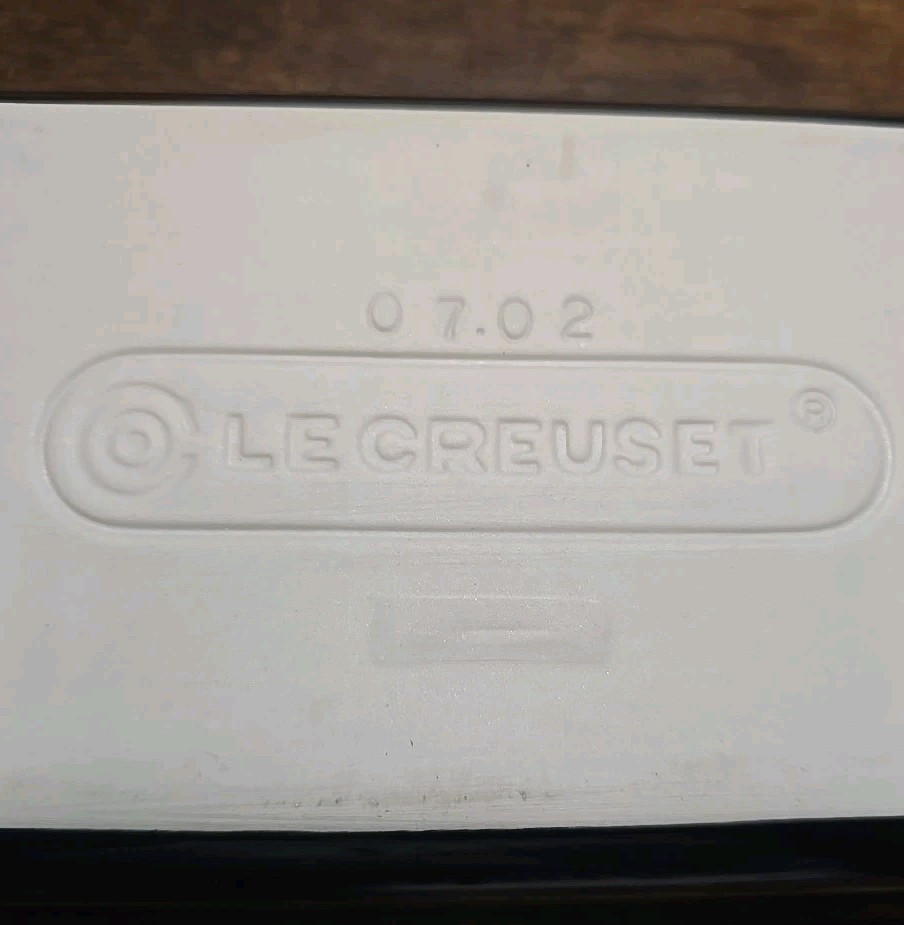 Le Creuset Black Deep Rectangle Baking Loaf Pan Stoneware Baking Dish 8.5"