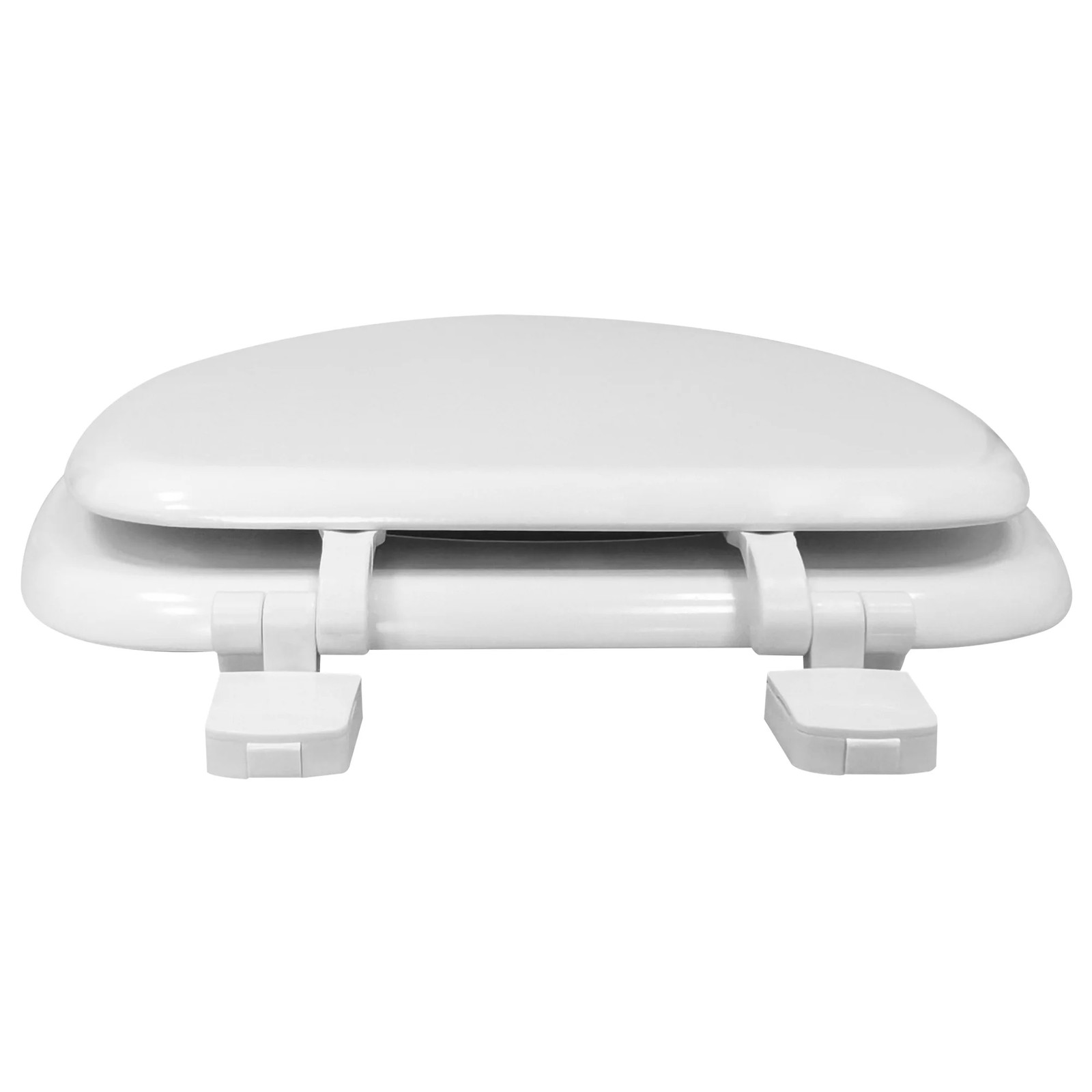 White Elongated Toilet Seat Durable Bathroom Replacement Easy Install