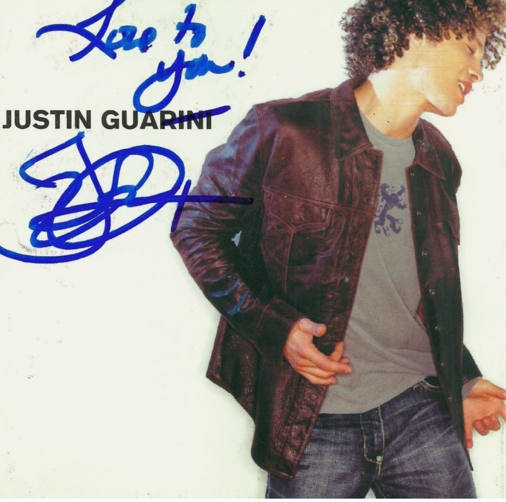 Justin Guarini signed self titled cd