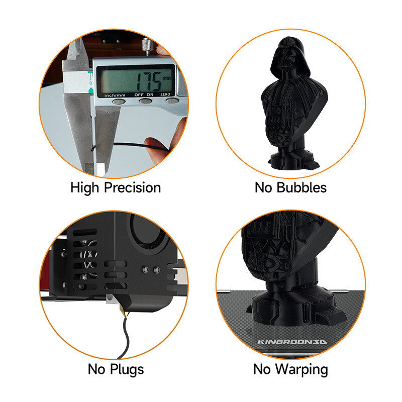 【Buy 4 Pay 3】 1KG 3D Printer Filament PLA 1.75 mm Bundles Spool White Black Grey