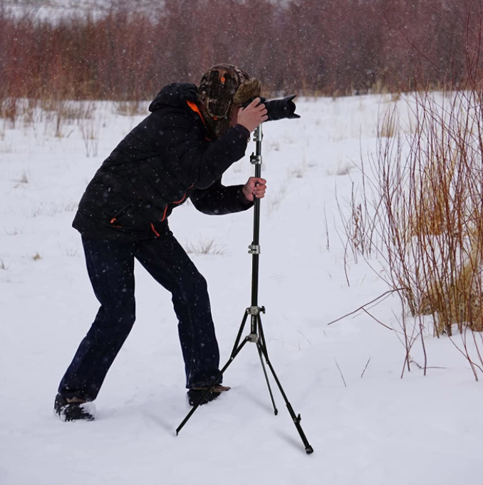 7.8ft Reverse Folding Portable Light Stand Tripod Photography Detachable Column