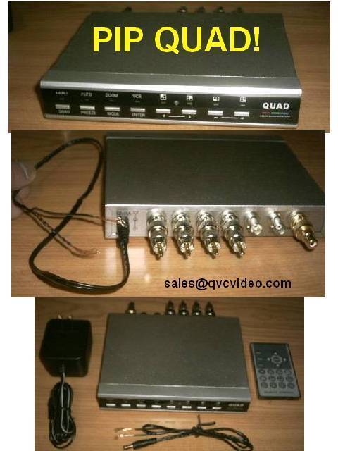 Multi-Camera Switcher Router Matrix Switch Pro Video dc Picture IN PIP Quad CCTV