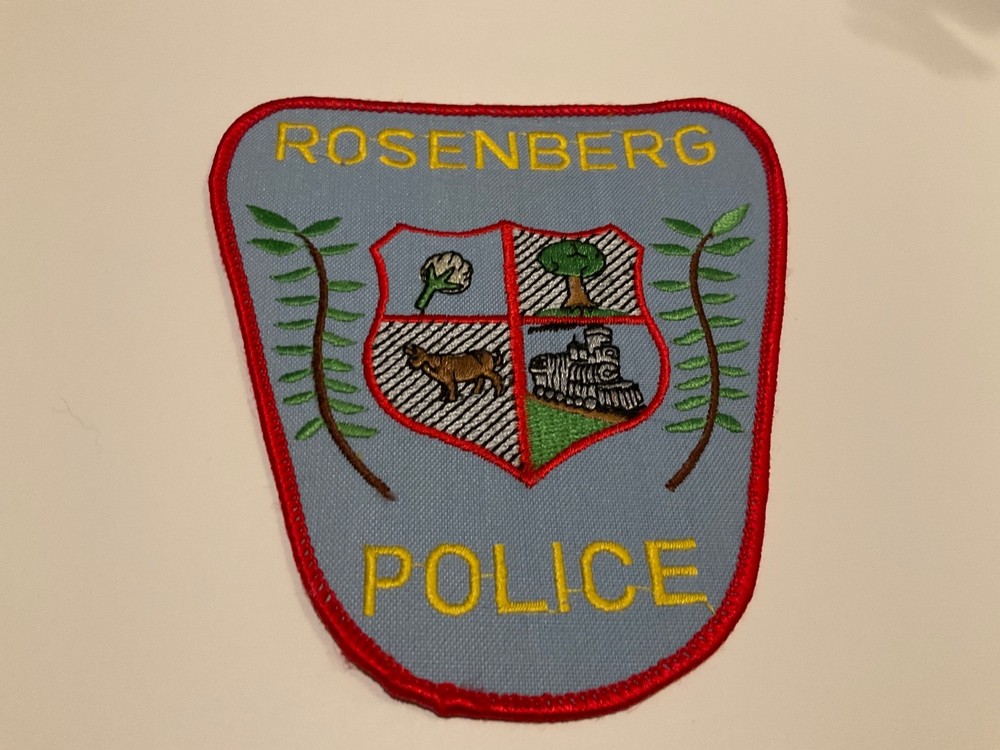 Old Train patch Rosenberg Police State Texas TX