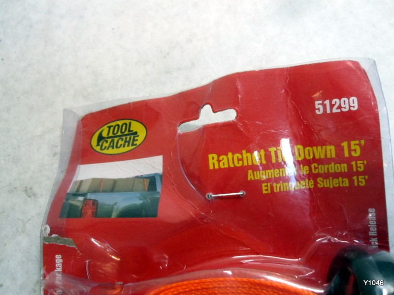 Tool cache Ratchet tie down - 15ft #51299
