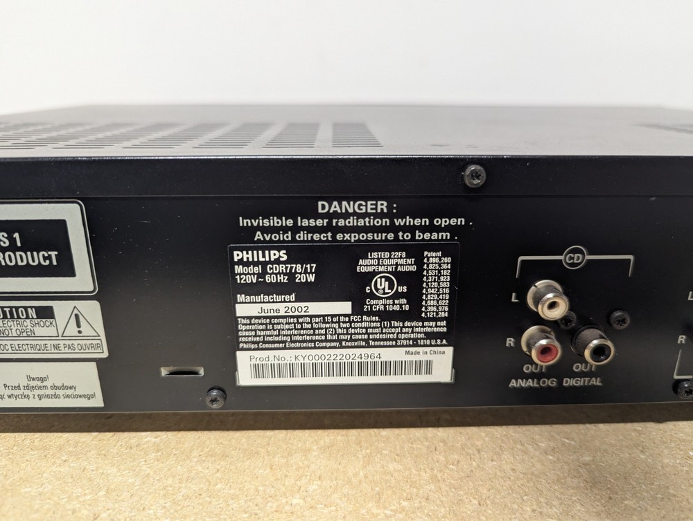 Philips Audio CD Recorder CDR778