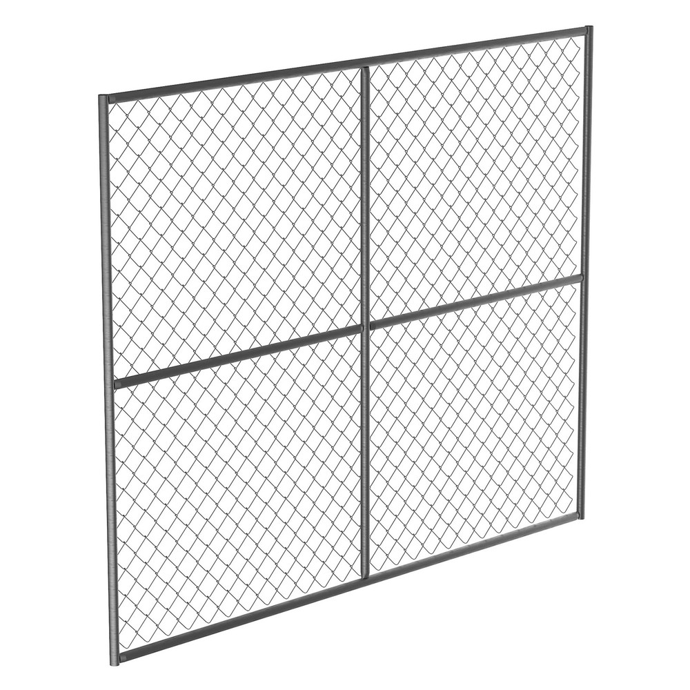 Vestil Construction Barrier Panel Unit for Hrails - 1.5in. Max Width, Gray,
