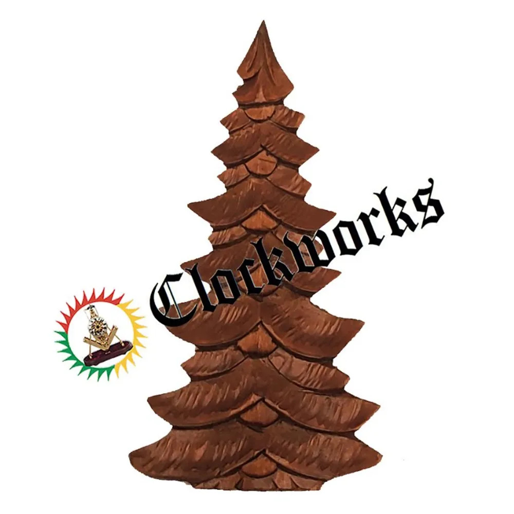 Brown Hand Carved Cuckoo Tree