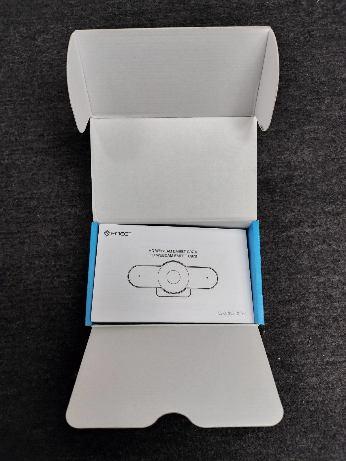 EMEET C970L HD 60FPS w/ Ring Light Autofocus Streaming Web Camera *OPEN BOX*