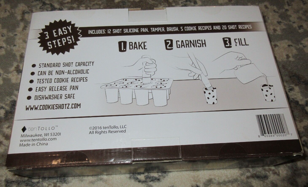 Ten Tollo Cookie Shotz Silicone Baking Set