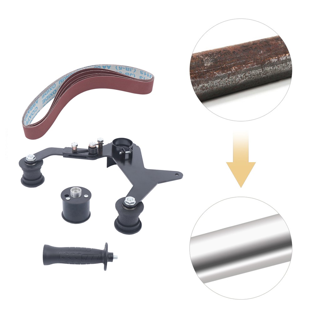 Belt Sander Attachment Bracket Angle Grinder Pipe Tube Support 5/8-11 Thread Kit
