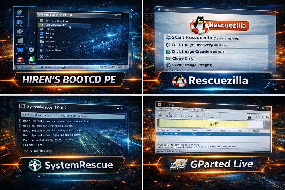 Windows Emergency Boot USB | PC Repair, Backup, Recovery & Diagnostics Toolkit
