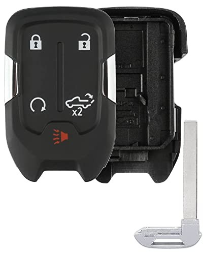 Key Fob Shell, Replacement Smart Remote Key Case Cover 5 4+1 Buttons Pickup