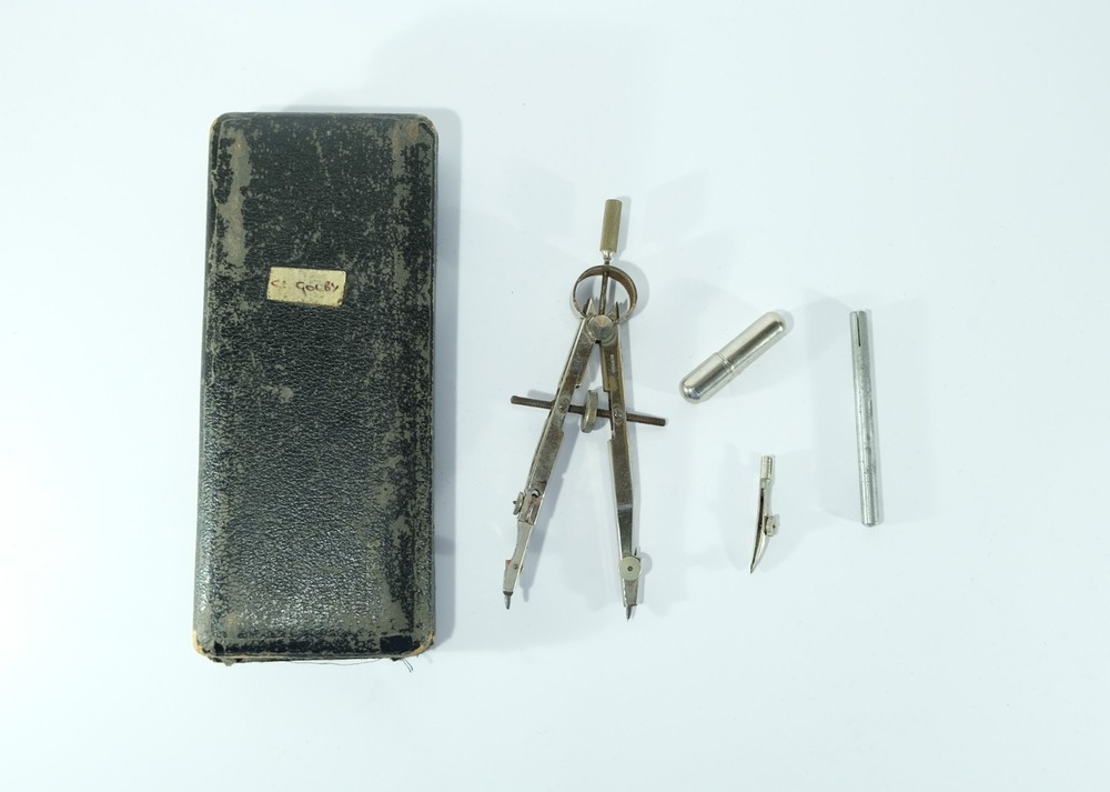 A.G Thorntons Engineering Draftsmans precision drawing set W Faber Rule German.