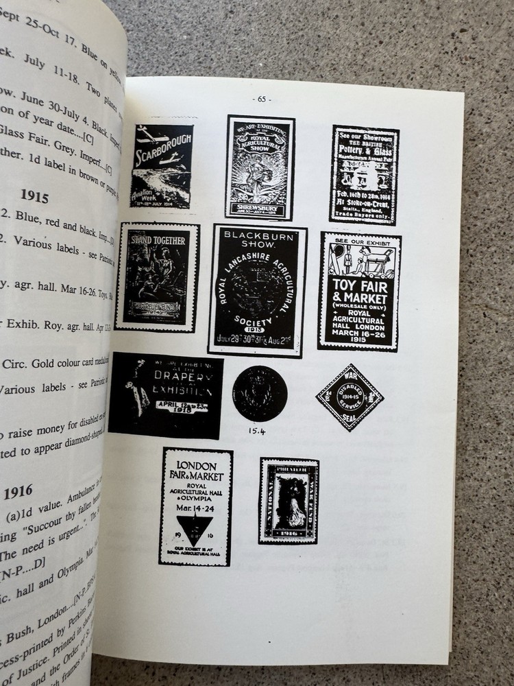 Great Britain Commemorative Labels Pre 1950 Chatfield Cinderella Handbook 8