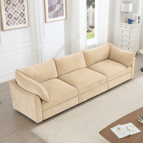 3Seater SofaWith Storage Pull outDrawersUnder Each Seat3 - Seat Large Wide