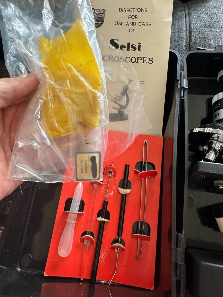 Vintage Selsi Microscope 150x–600x – Excellent Condition