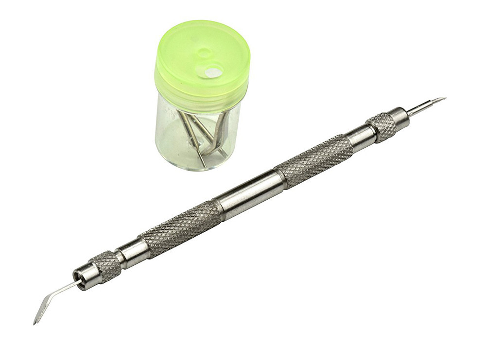 Professional Watch Spring Bar Tool Set w/ Replaceable Tips (4 Extra Pins) JT6203