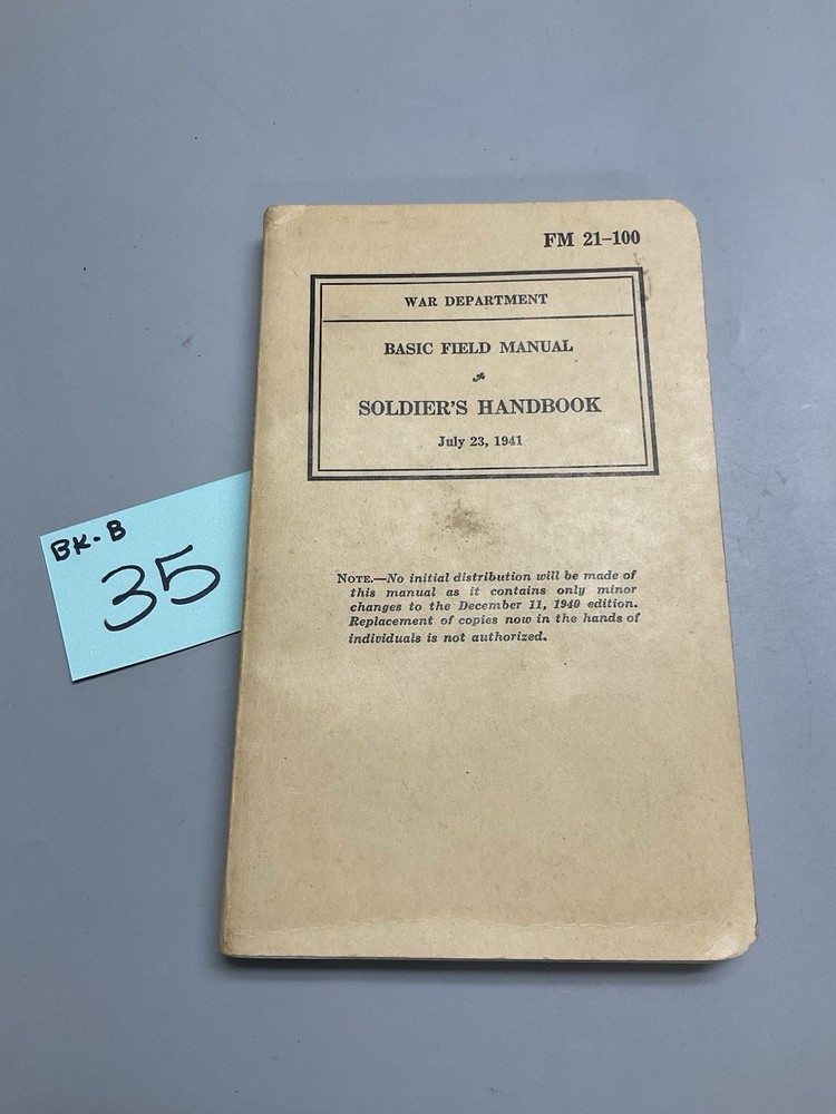 41 Dated Soldiers Handbook bk-b 35