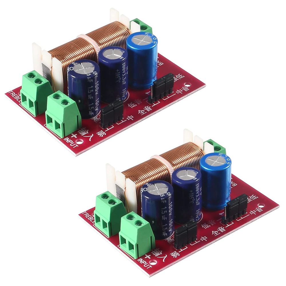 2 Pcs 400W Adjustable 2 Way Speaker Crossover Audio Filter