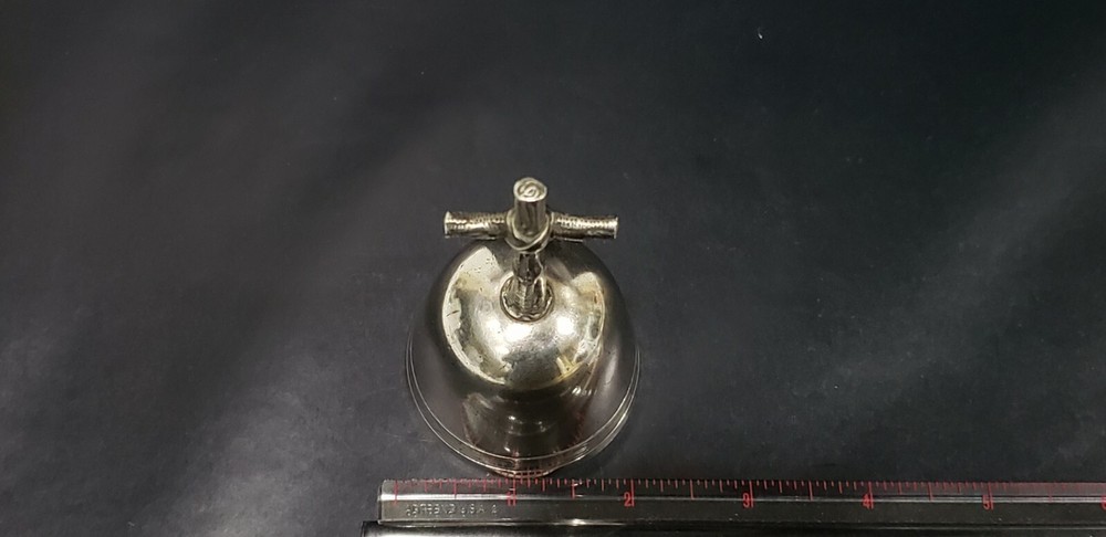 Antique Handmade Solid Sterling Silver Bell, 161.3 grams