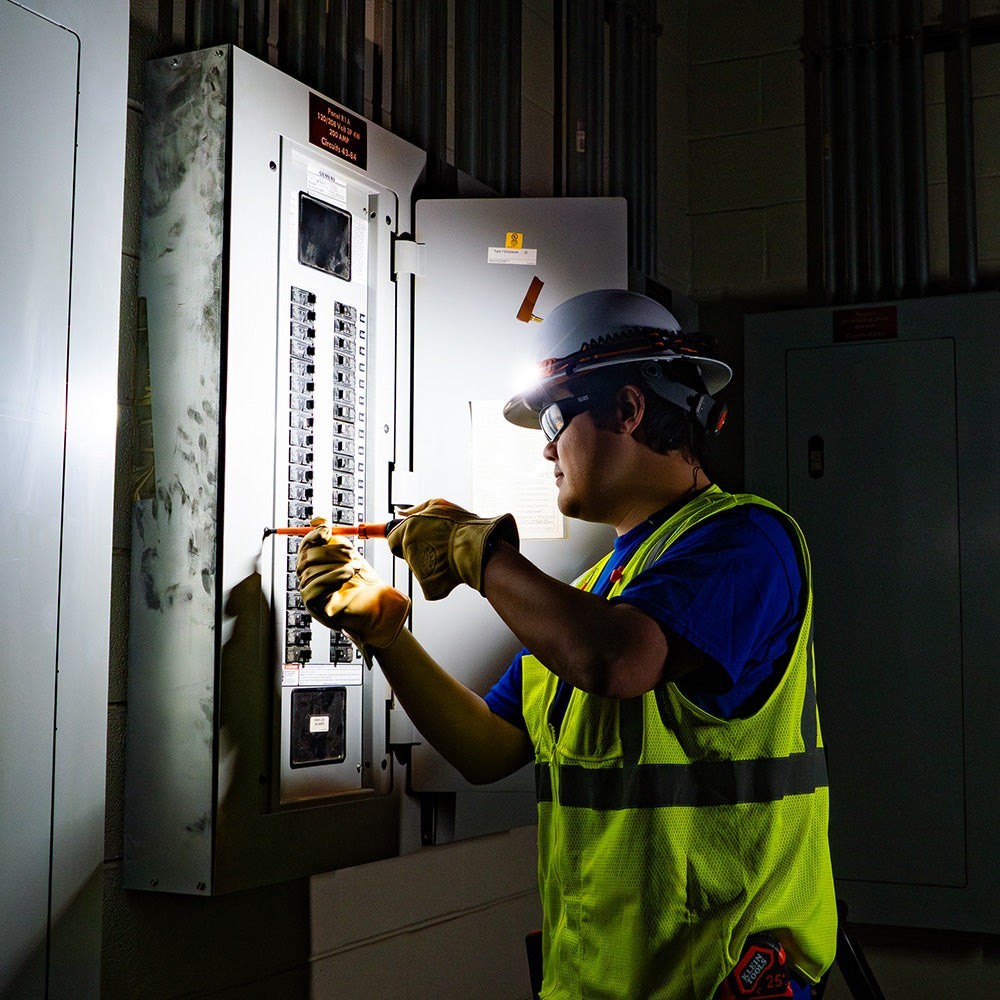 Klein Tools 56308 Wide-Beam Headlamp with Strap