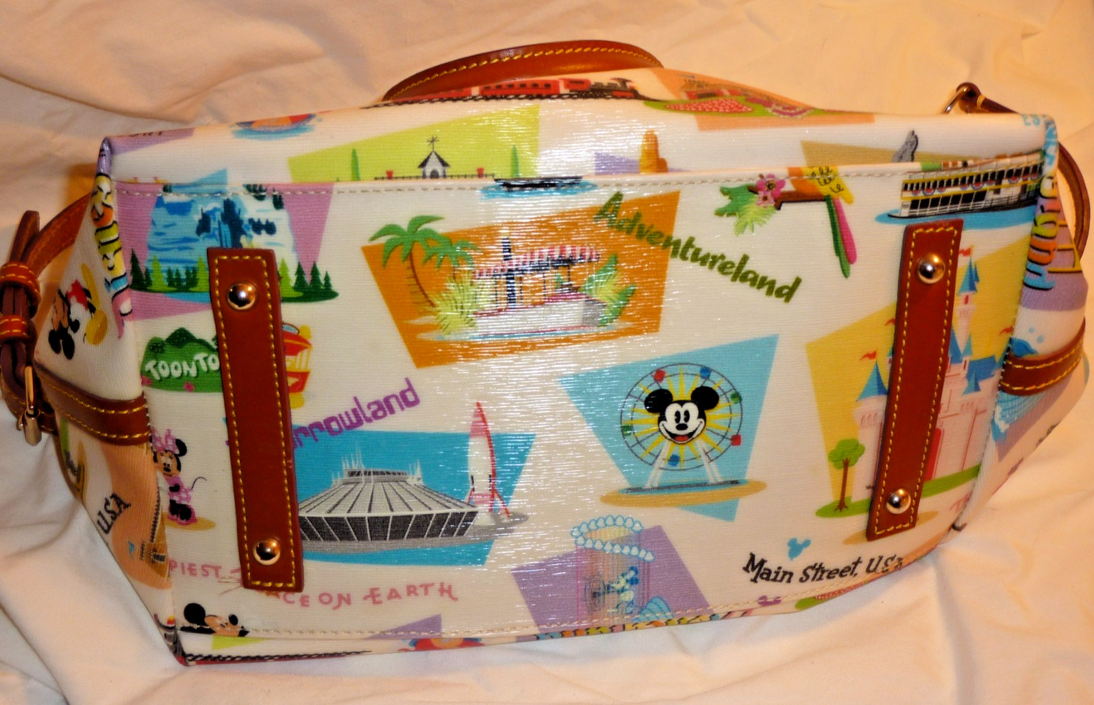 Disney Dooney & Bourke Disney World Retro Satchel Purse Bag Crossbody RARE NWT