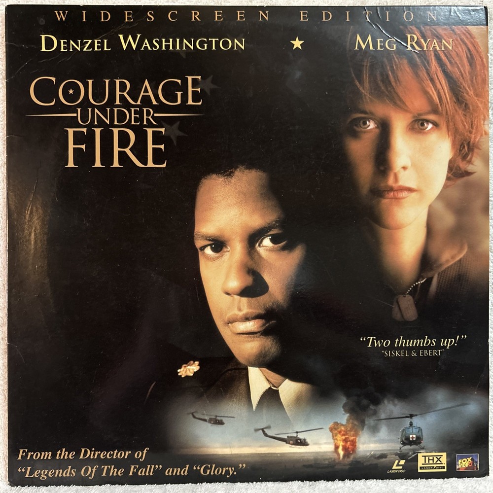 Courage Under Fire LASERDISC Denzel Washington Meg Ryan Lou Diamond Phillips