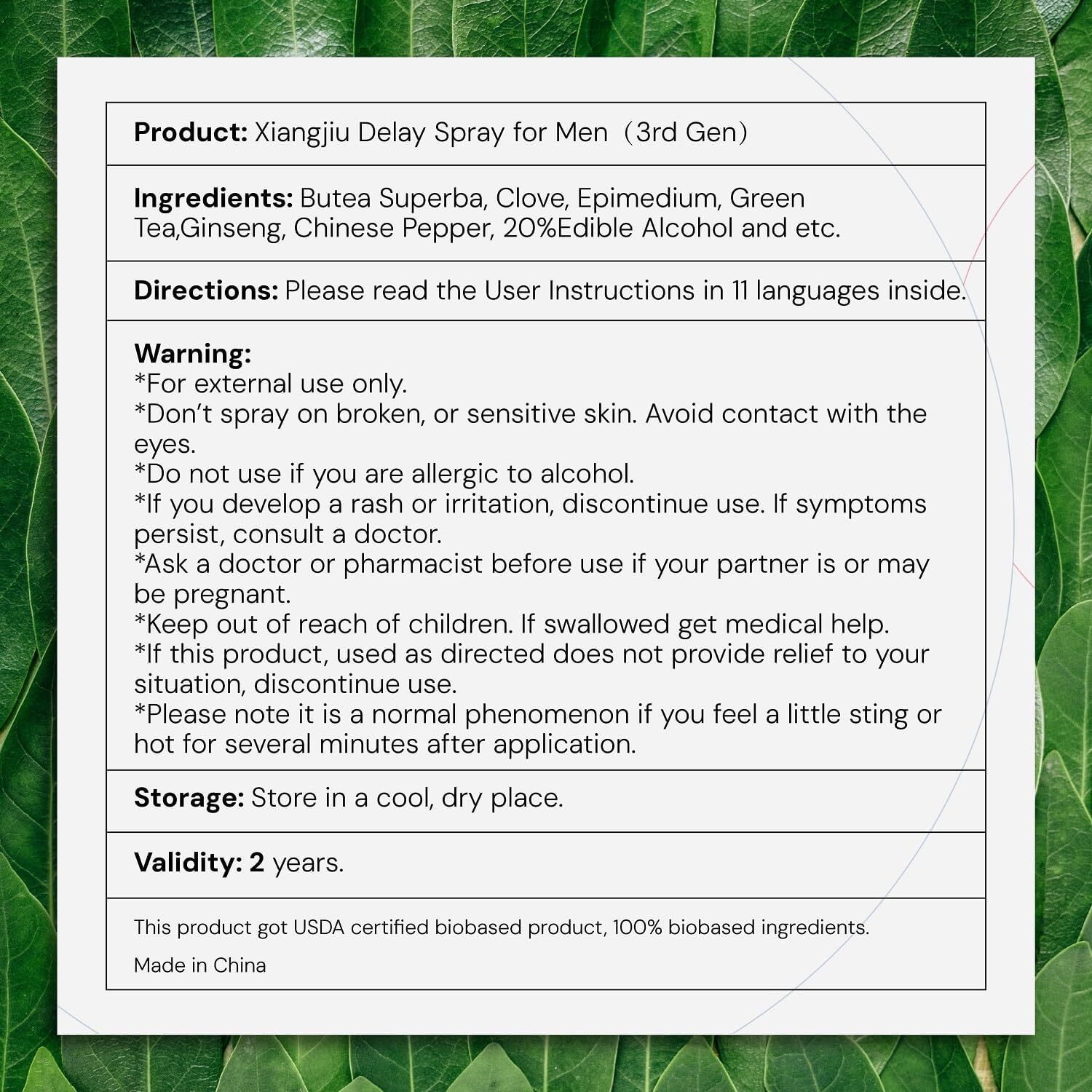 Delay Spray for Men,Longer Sex in Bed, Delay Ejaculation,Sexual Enhancer for him