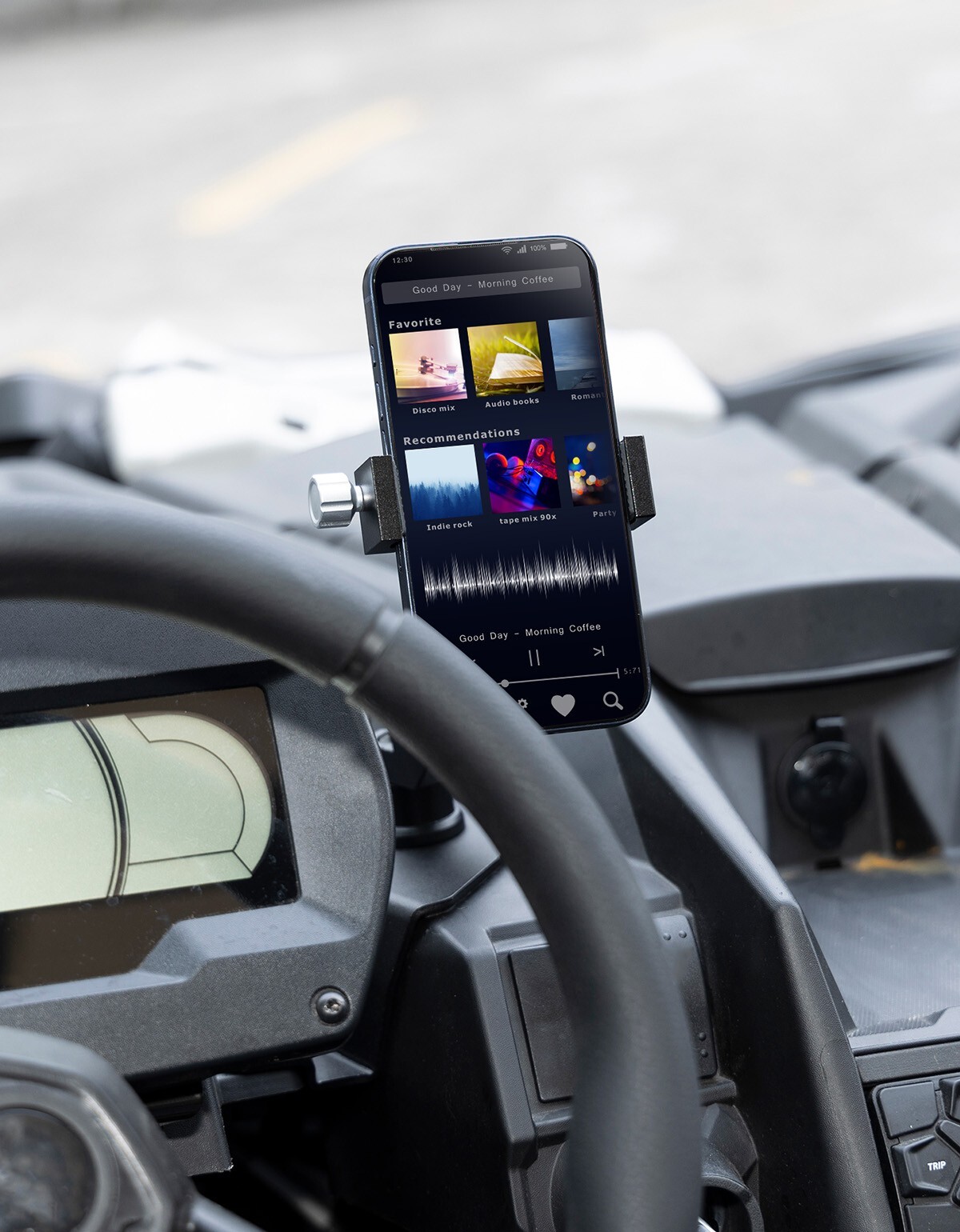 KEMIMOTO UTV X3 Phone Mount Cell Phone Holder For Can-Am Maverick X3 2017-2024