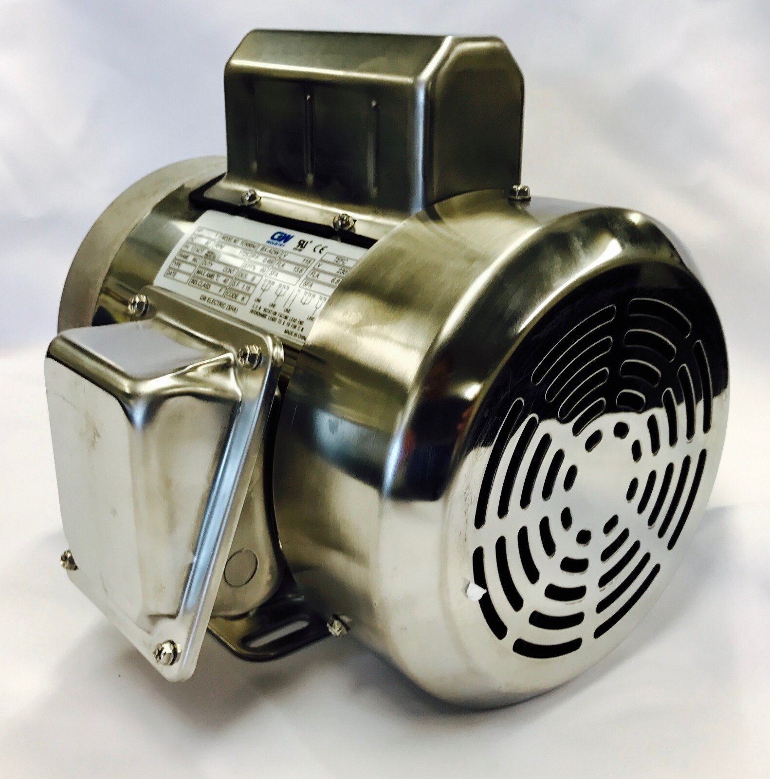 YCN5654BX 1 HP Stainless Steel Boat Lift Motor, 1725RPM,115/230V,56C with base