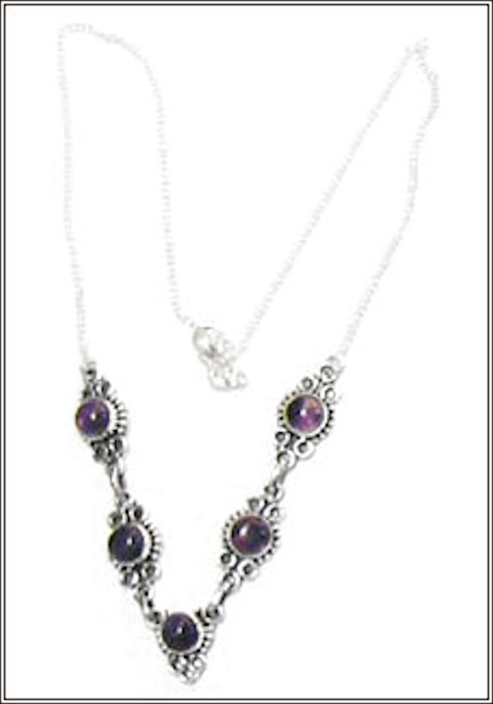 Necklace  made with Silver and Amber