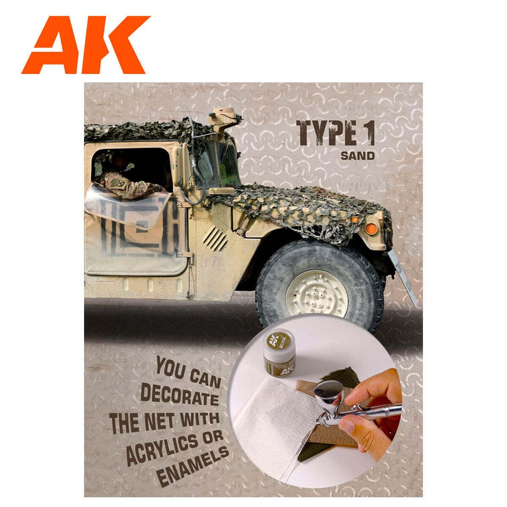 AK Interactive AK8060 Camouflage Net Sand Type 1 - US