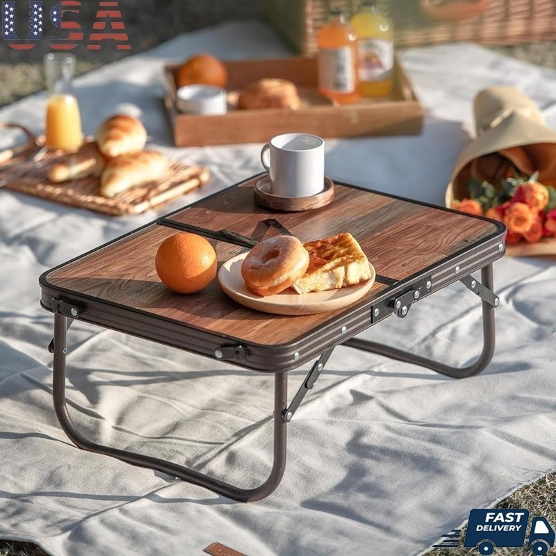 Portable Folding Camping Table Adjustable Legs Multi-Purpose Outdoor Easy Setup