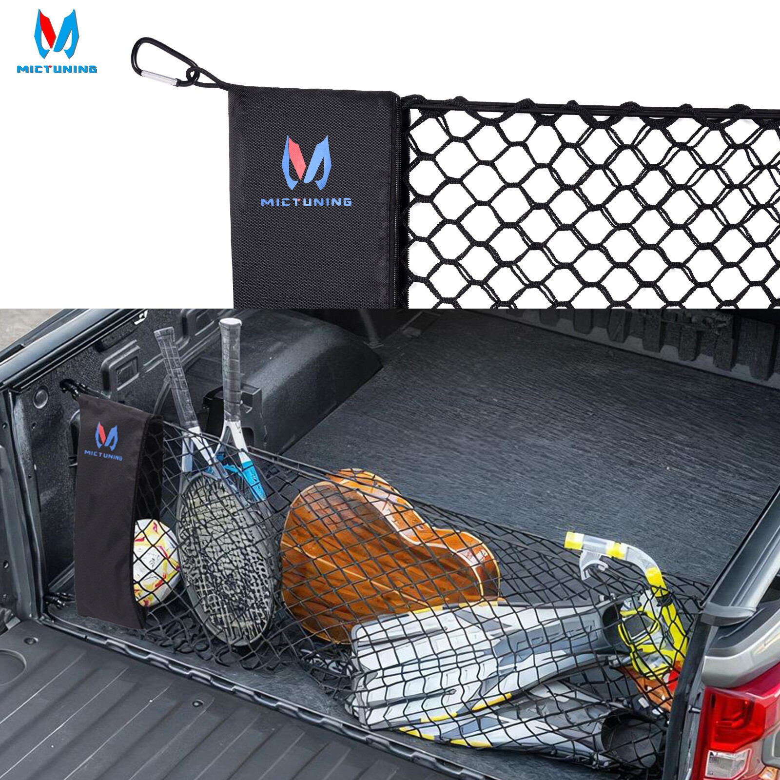 Truck Bed Cargo Net Truck Bed Storage Net Organizer Envelope Cargo Net Elastic