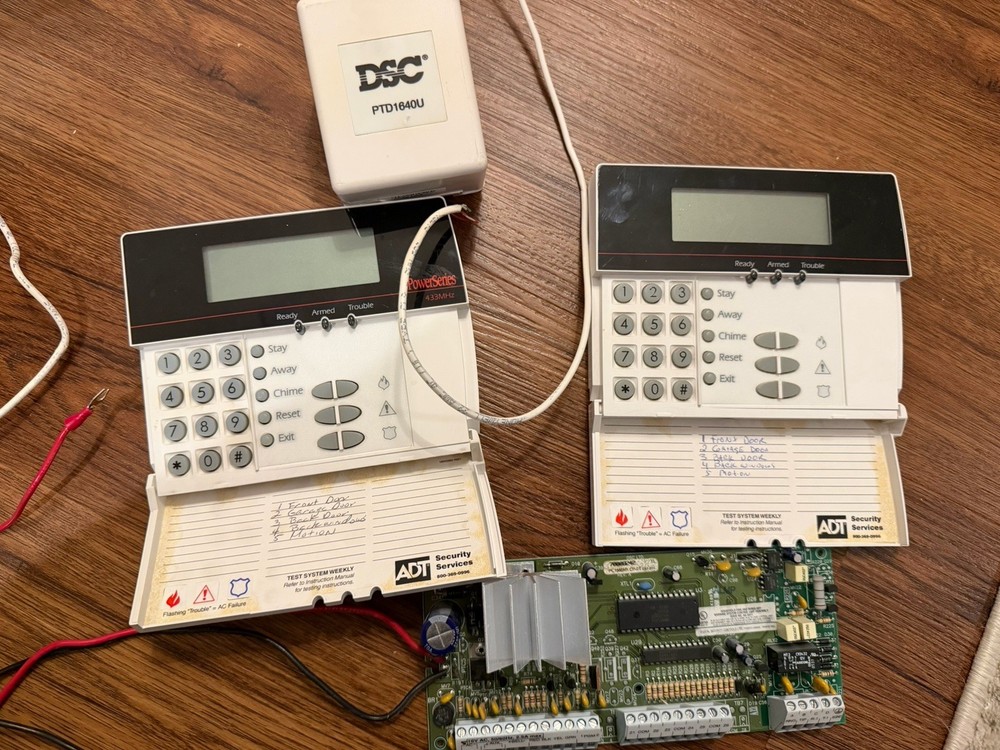DSC PC1555 PowerSeries Control Panel, Keypads, Power Supply DSC RF5501-433NA