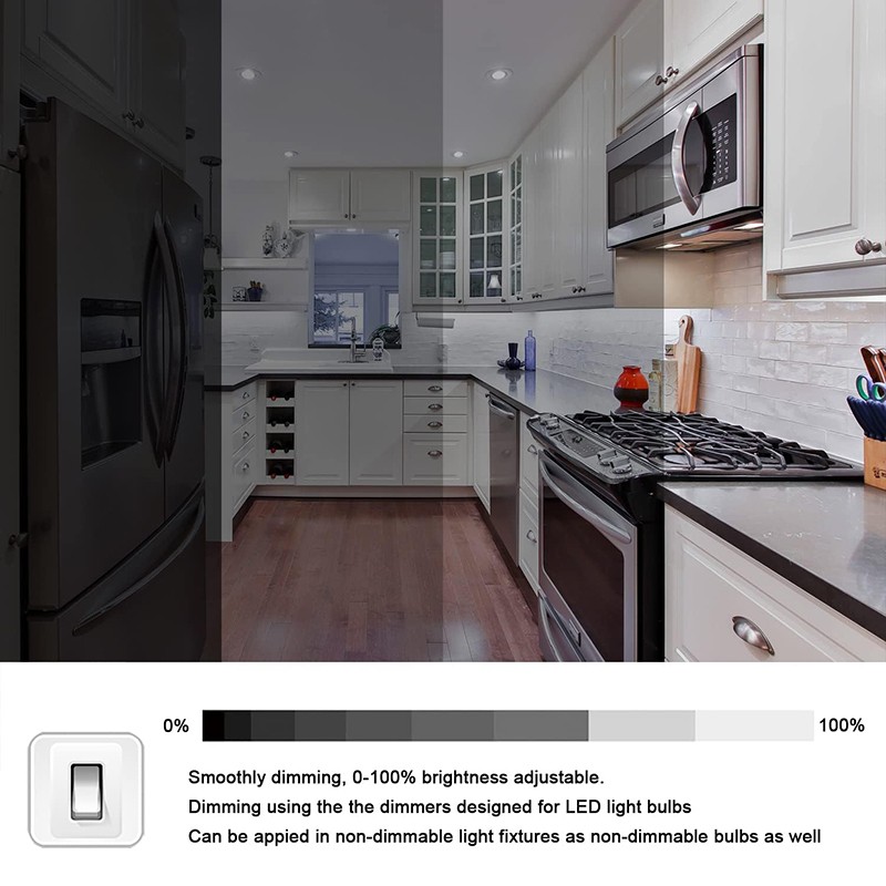 2Pcs E17 LED Bulb 4W Microwave Oven Light Dimmable Daylight White 6000K Light