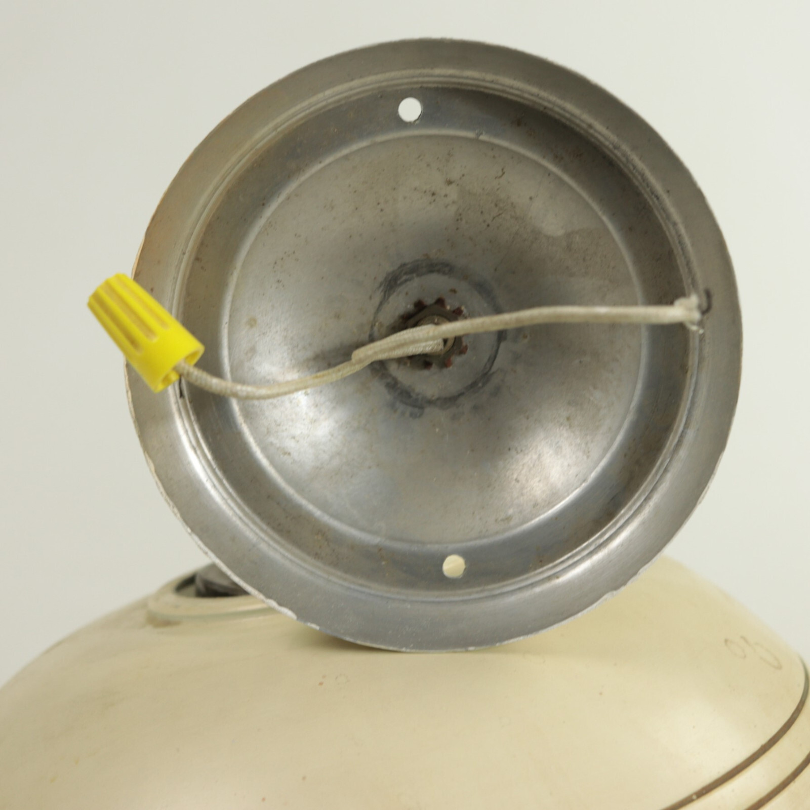 Vintage Mid Century Shaded Bracket Lantern 13" Max Height