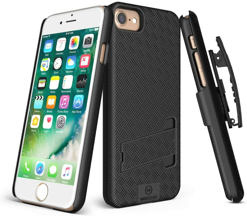 iPhone 8, iPhone 7 Holster, WixGear Shell Holster Combo Case for Apple iPhone 7